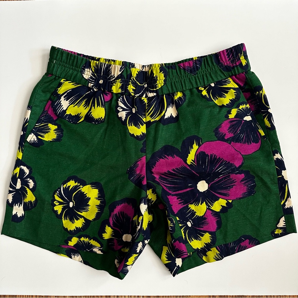 J. Crew Floral Linen Shorts